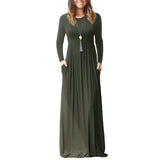 Comfortable Autumn Long Sleeve Maternity Dress