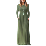 Comfortable Autumn Long Sleeve Maternity Dress