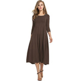 Comfortable Slim Long Sleeve Maternity Dress