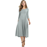 Comfortable Slim Long Sleeve Maternity Dress
