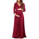 Comfortable Sexy Long Sleeve Maternity Dress