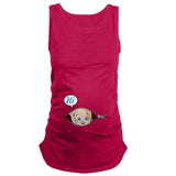 Cute Pattern Sleeveless T-shirt